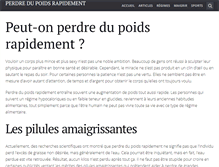 Tablet Screenshot of perdre-du-poids-rapidement.com